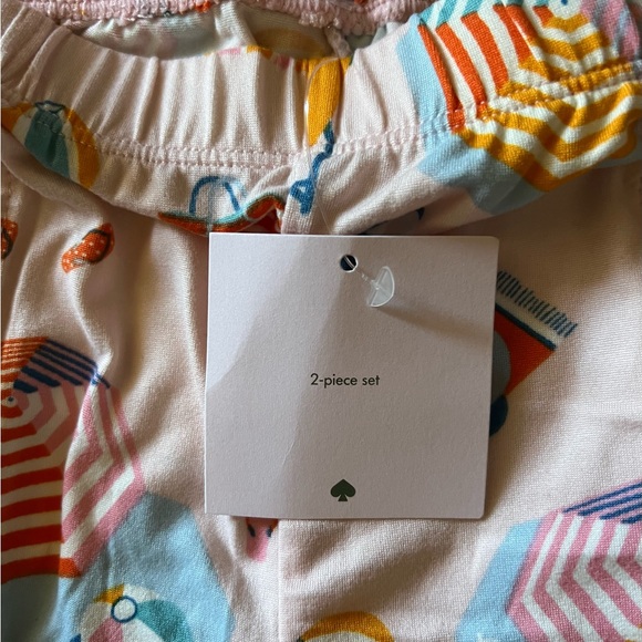 NWT Kate Spade New York Beach Print Pajama Set - Picture 6 of 8